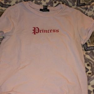 Forever 21 pink & red crop top size small